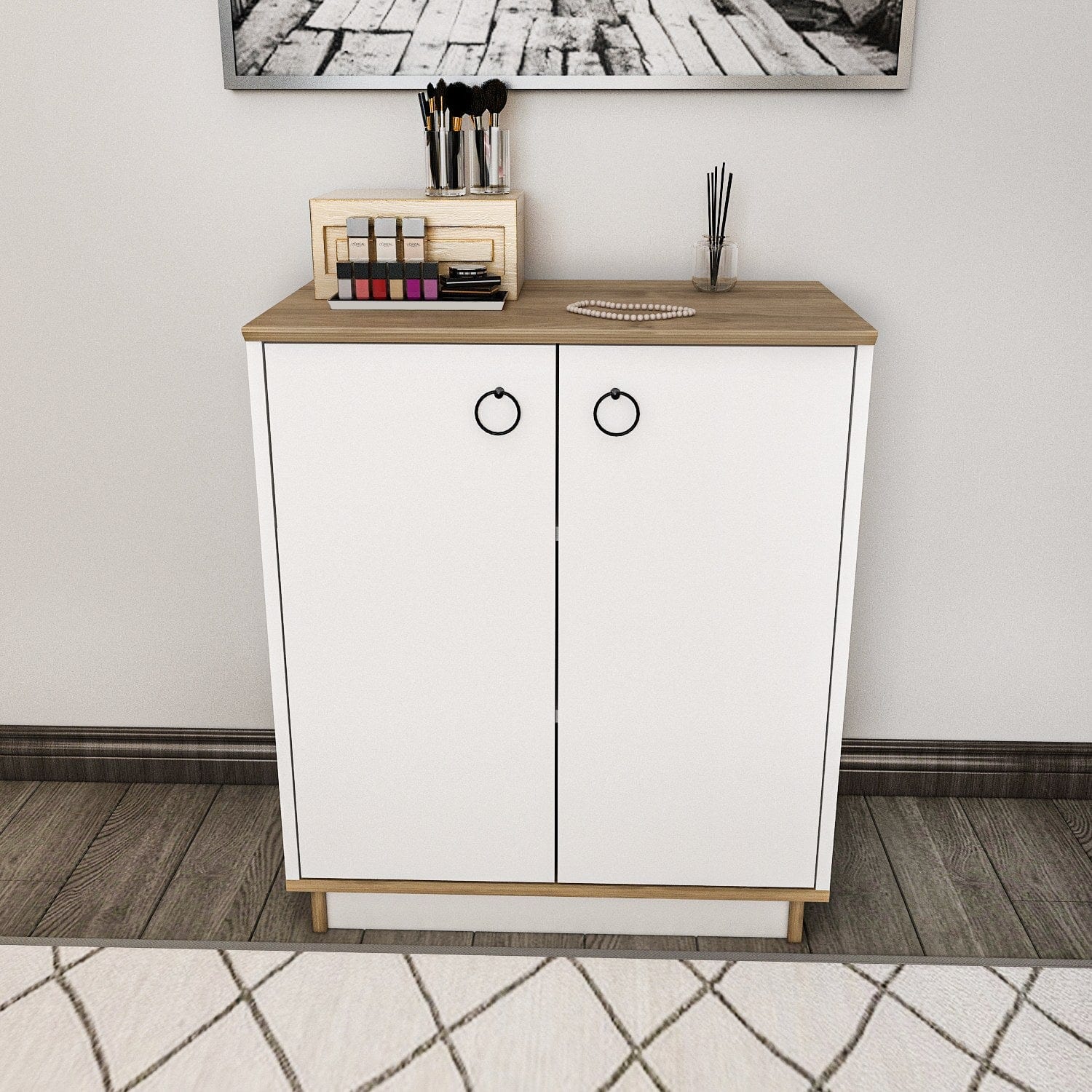 Asir Credenza con 2 ante Nuanse Noce