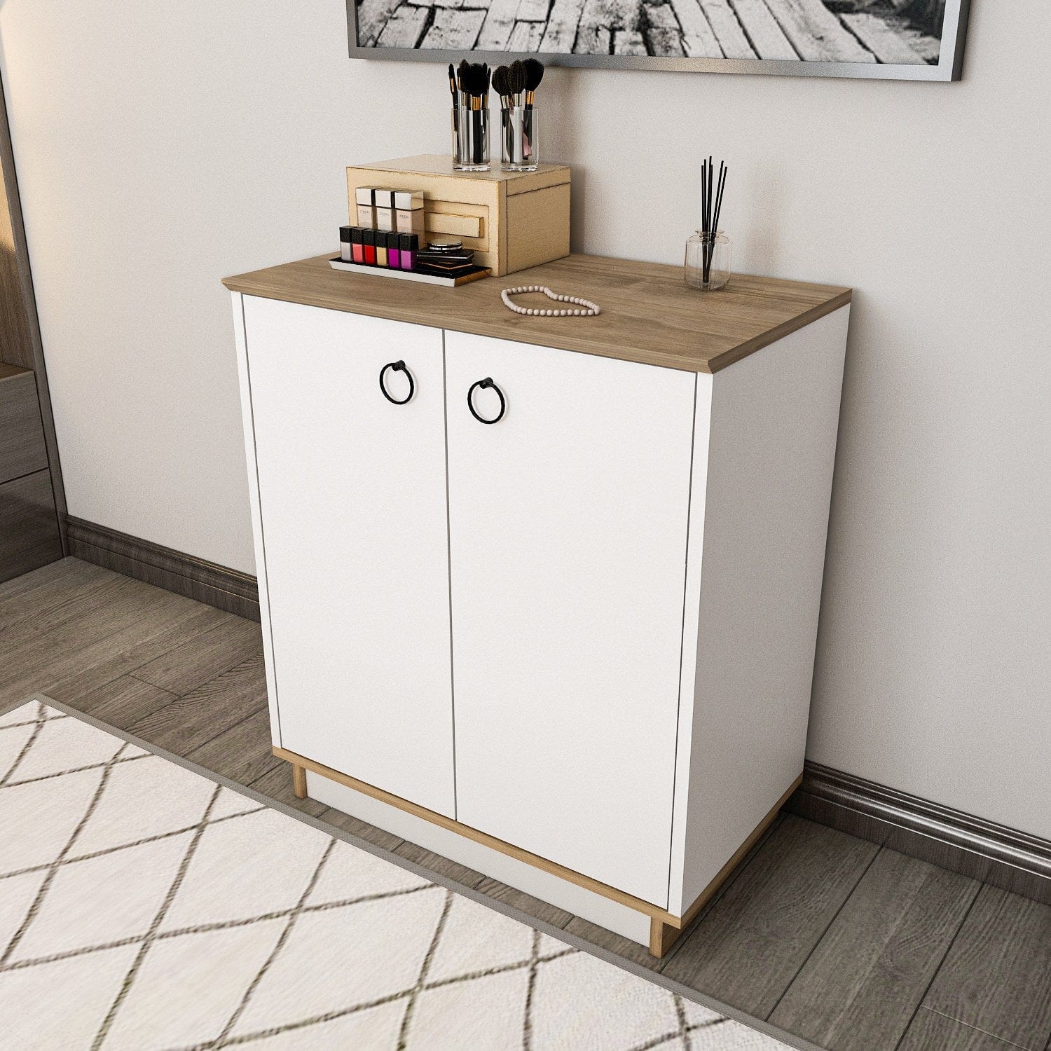Asir Credenza con 2 ante Nuanse Noce