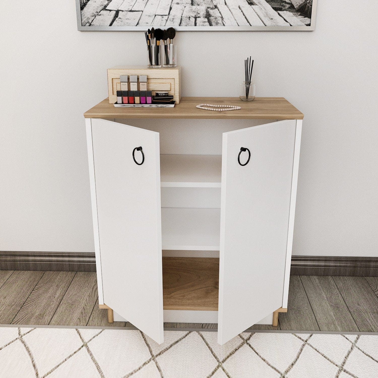 Asir Credenza con 2 ante Nuanse Noce