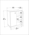 Asir Credenza con 2 ante Nuanse Quercia
