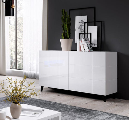 Halmar Credenza con 2 ante Reja Bianco
