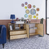 Asir Credenza con 2 cassetti e 2 ante Elegan Quercia