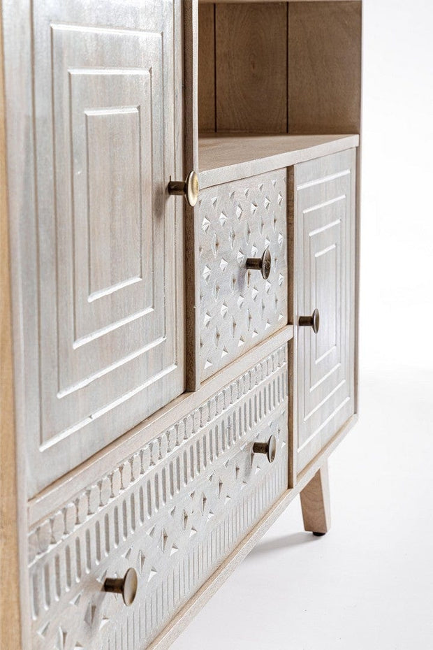 Bizzotto Credenza con 2 cassetti e 2 ante Indira Naturale