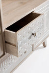 Bizzotto Credenza con 2 cassetti e 2 ante Indira Naturale