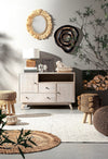 Bizzotto Credenza con 2 cassetti e 2 ante Indira Naturale