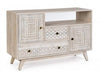 Bizzotto Credenza con 2 cassetti e 2 ante Indira Naturale