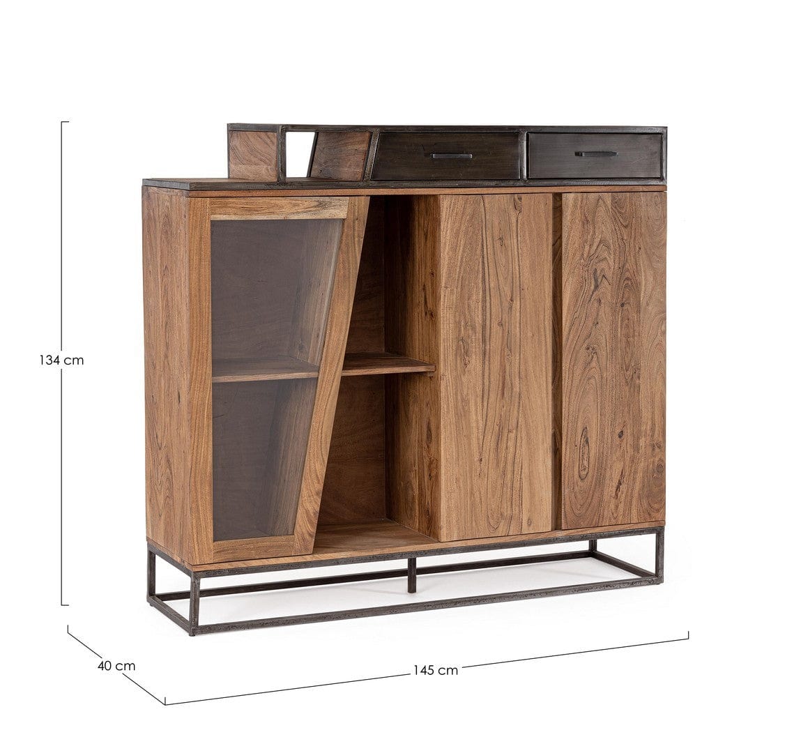Bizzotto Credenza con 2 cassetti e 2 ante Janak High Naturale