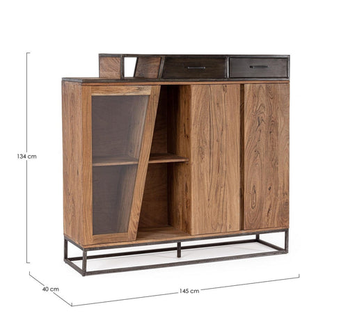Bizzotto Credenza con 2 cassetti e 2 ante Janak High Naturale