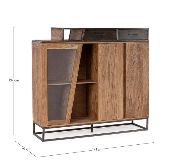 Bizzotto Credenza con 2 cassetti e 2 ante Janak High Naturale