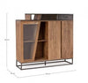 Bizzotto Credenza con 2 cassetti e 2 ante Janak High Naturale
