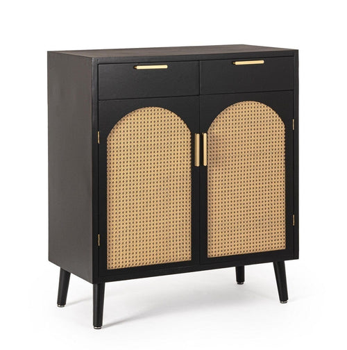 Bizzotto Credenza con 2 cassetti e 2 ante Josine Nero