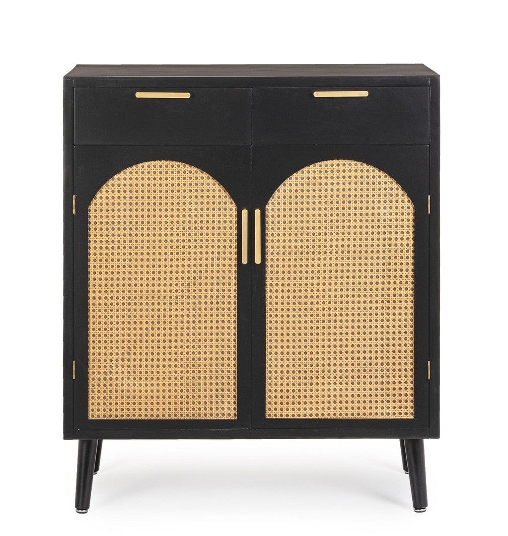 Bizzotto Credenza con 2 cassetti e 2 ante Josine Nero