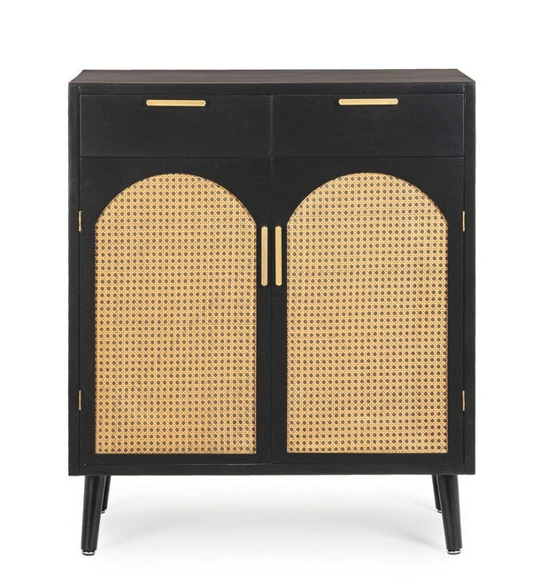 Bizzotto Credenza con 2 cassetti e 2 ante Josine Nero