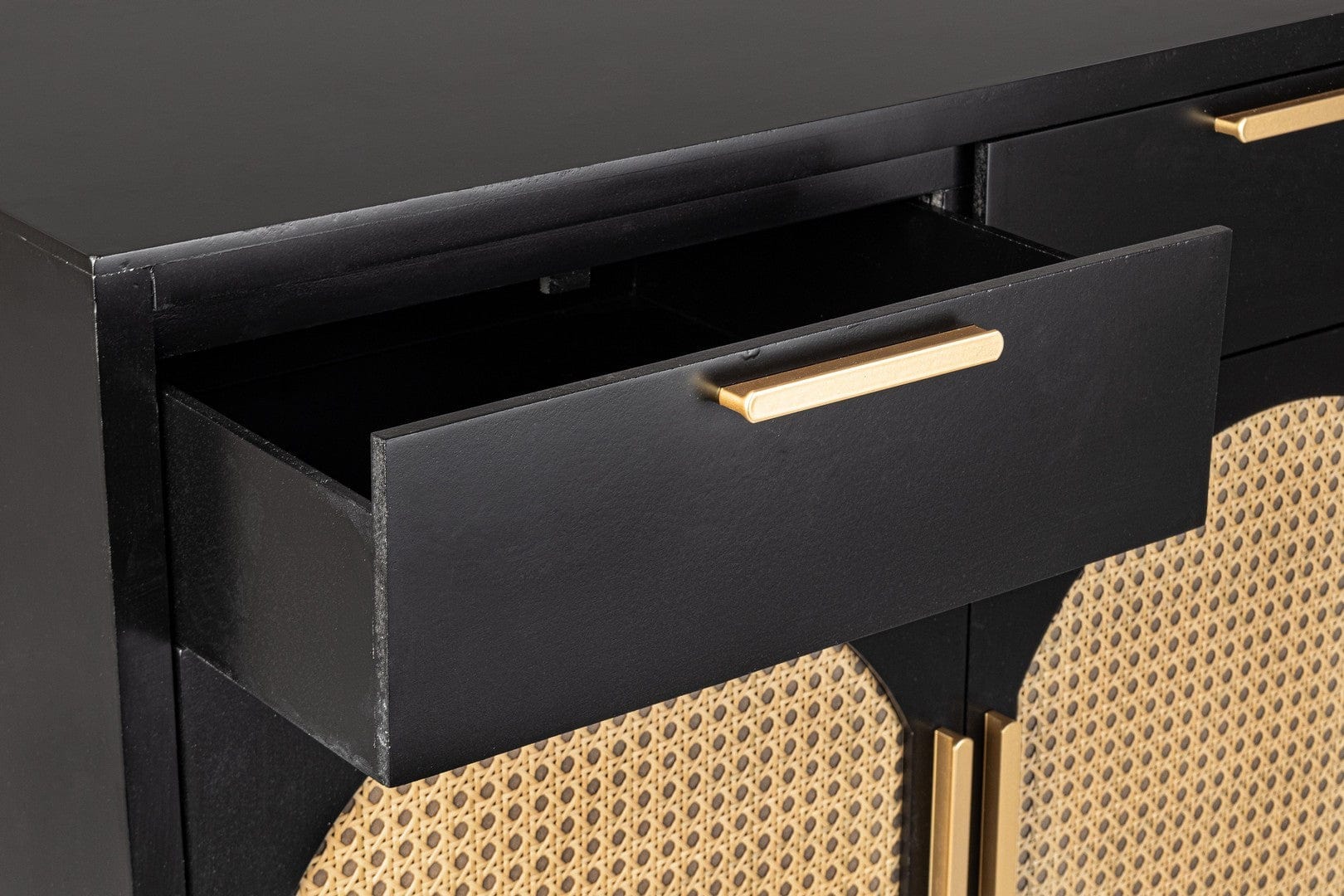 Bizzotto Credenza con 2 cassetti e 2 ante Josine Nero