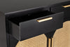 Bizzotto Credenza con 2 cassetti e 2 ante Josine Nero