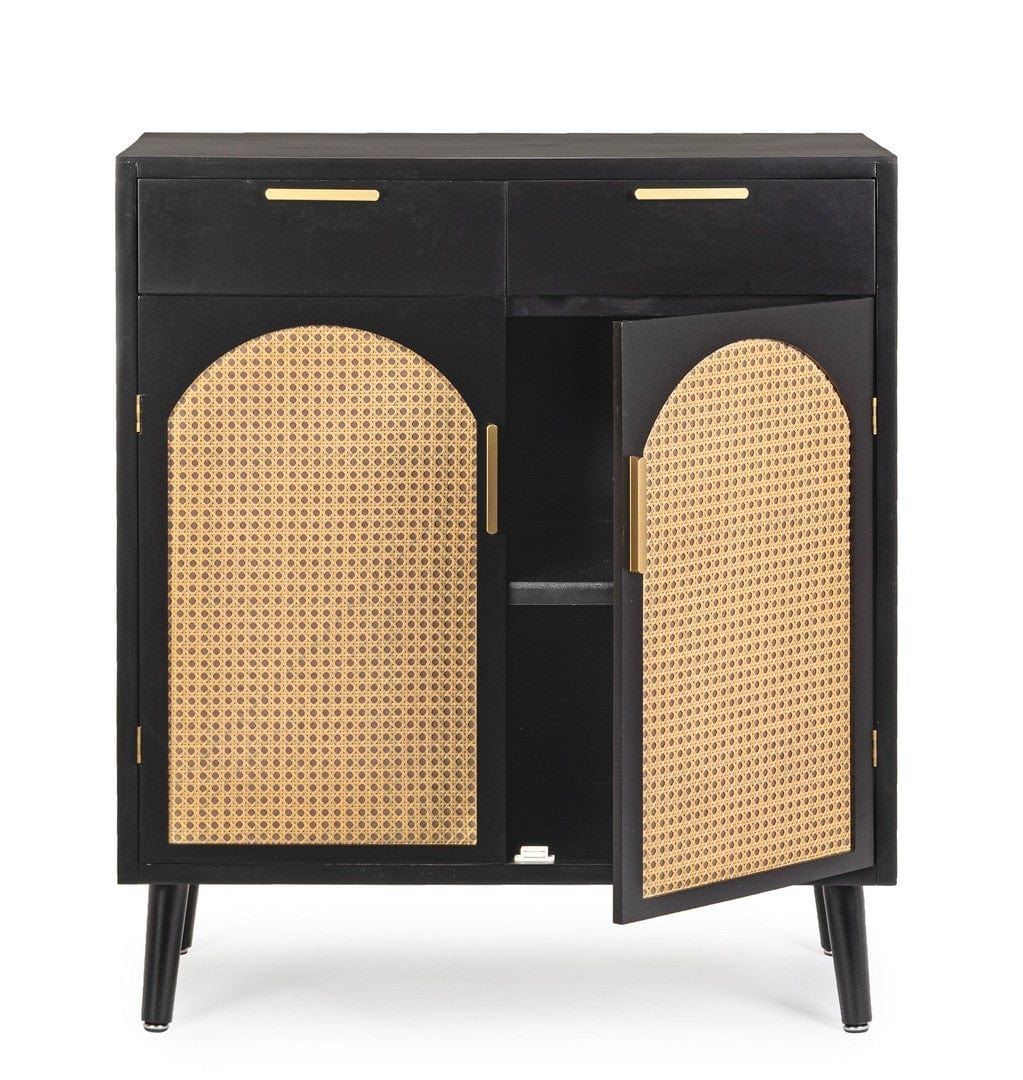 Bizzotto Credenza con 2 cassetti e 2 ante Josine Nero