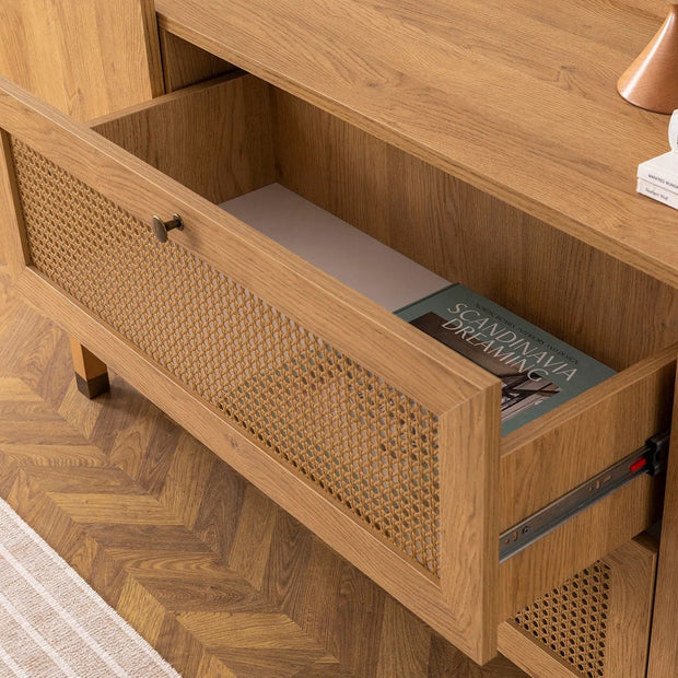Asir Credenza con 2 cassetti e 2 ante Madison Quercia
