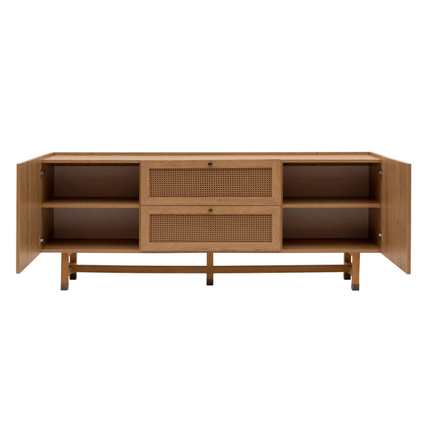 Asir Credenza con 2 cassetti e 2 ante Madison Quercia