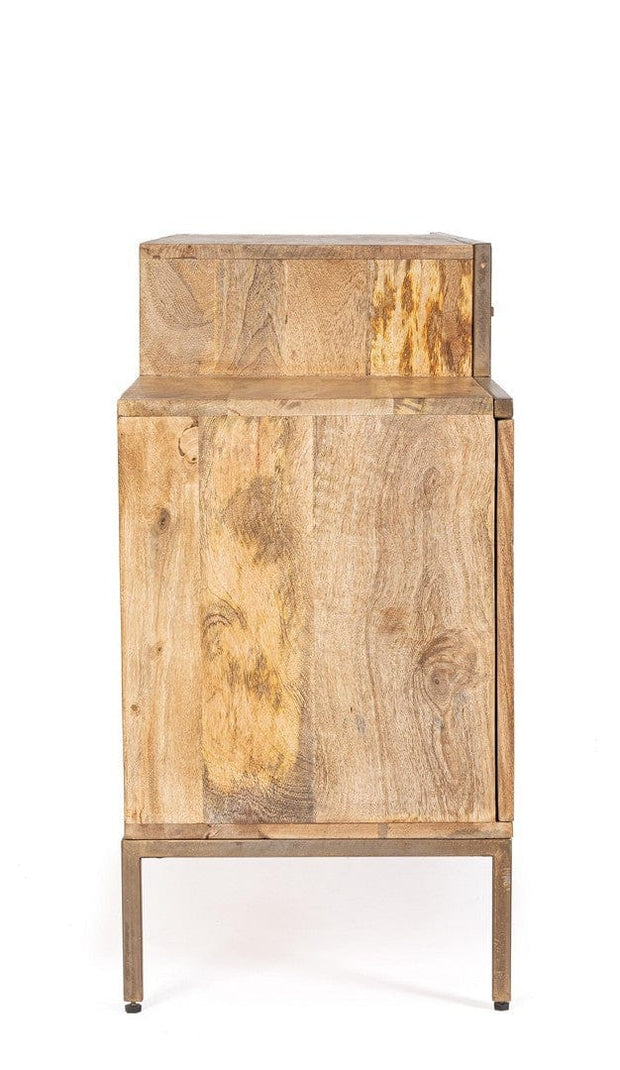 Bizzotto Credenza con 2 cassetti e 3 ante Jaidev Naturale