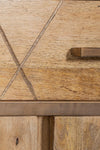 Bizzotto Credenza con 2 cassetti e 3 ante Jaidev Naturale