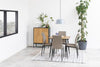 Actona Credenza con 2 cassetti e 3 ante Seaford Nero