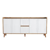 Asir Credenza con 2 cassetti e 4 ante Sidelya 4 Bianco