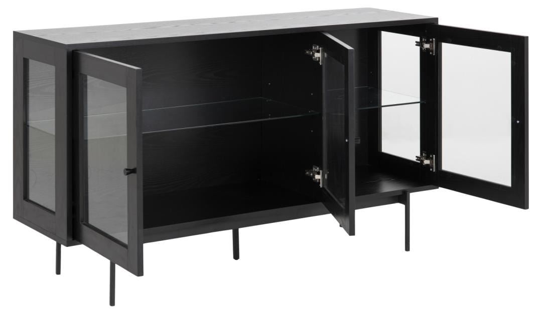 Actona Credenza con 3 ante Angus Nero