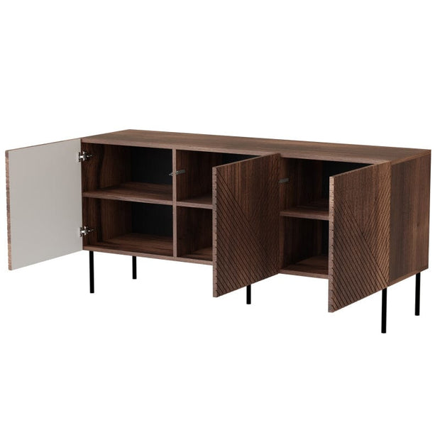 Halmar Credenza con 3 ante Artdeco Noce