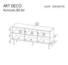 Halmar Credenza con 3 ante Artdeco Noce