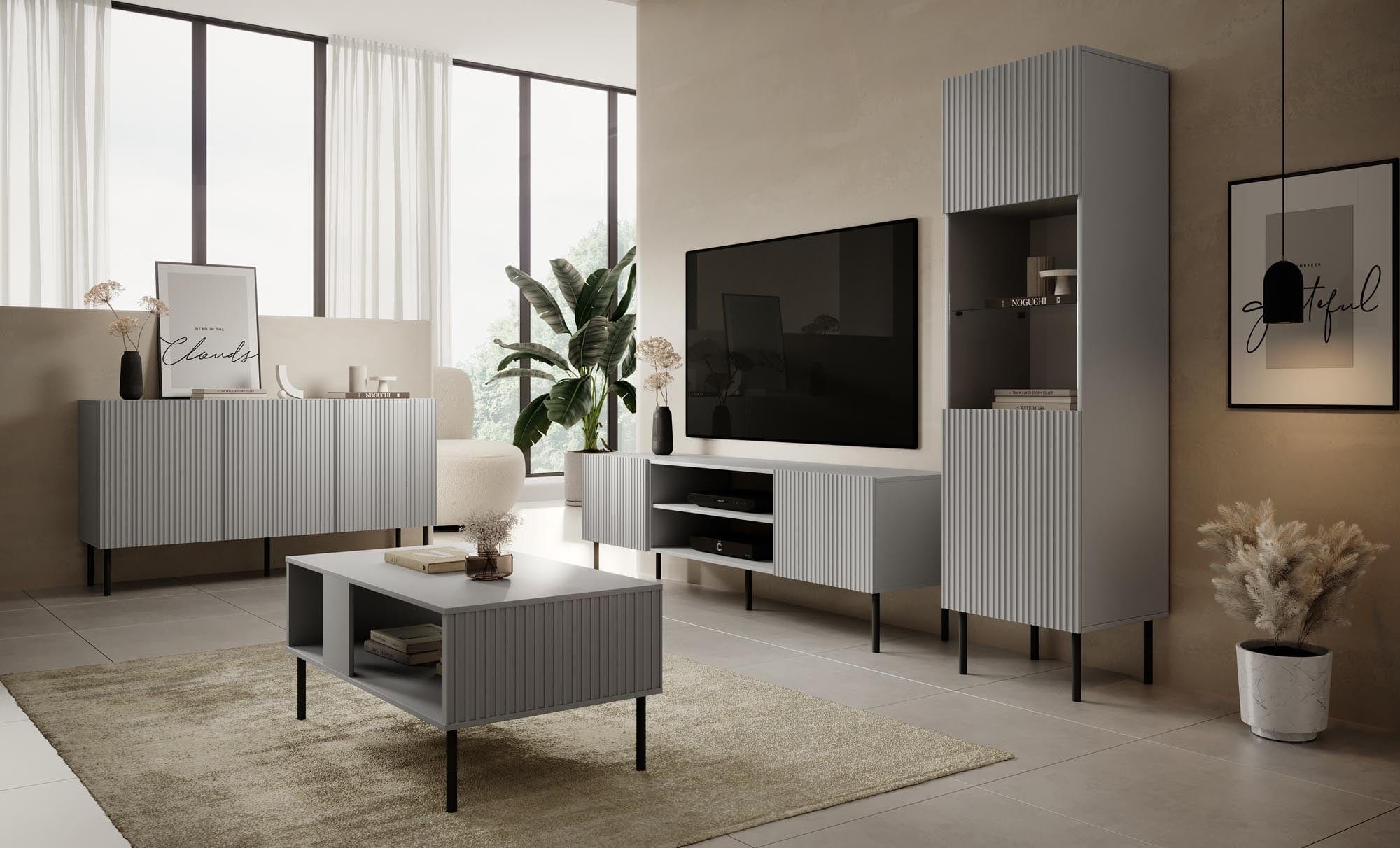 Halmar Credenza con 3 ante Asensio Grigio