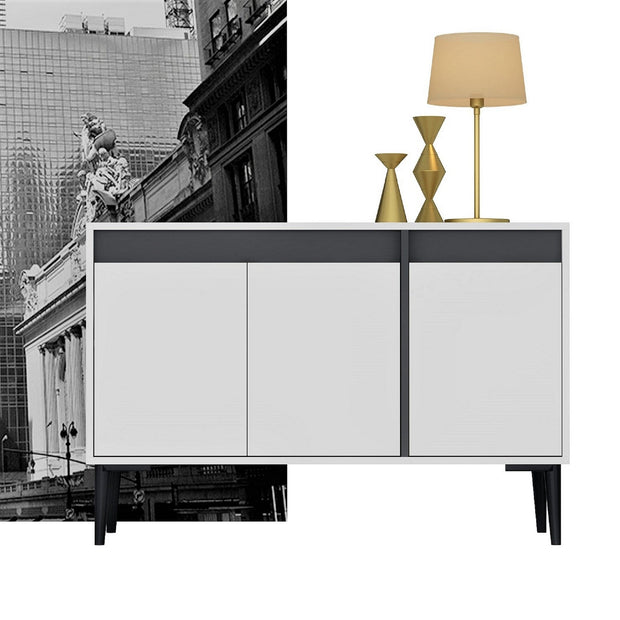Asir Credenza con 3 ante Asude Bianco