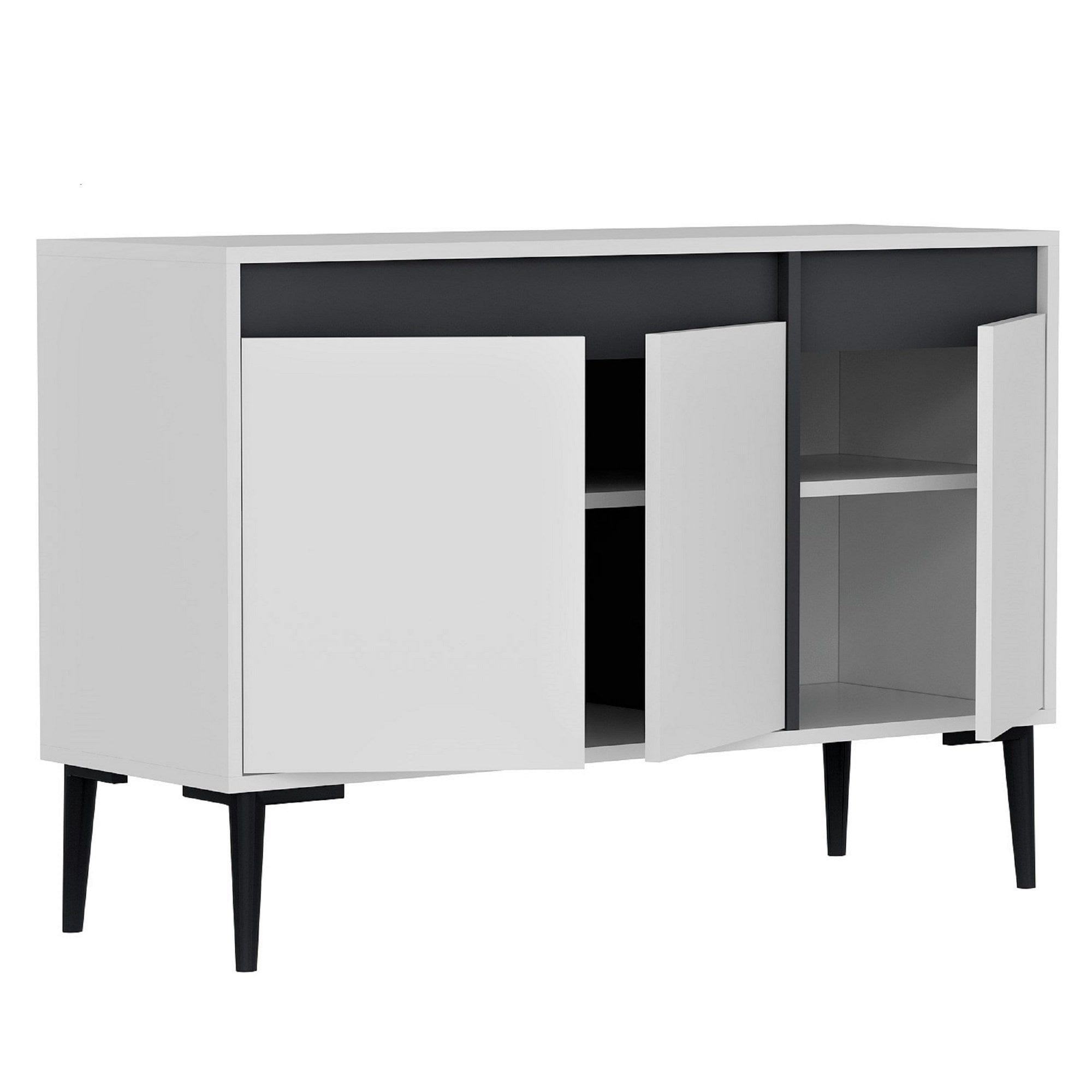 Asir Credenza con 3 ante Asude Bianco