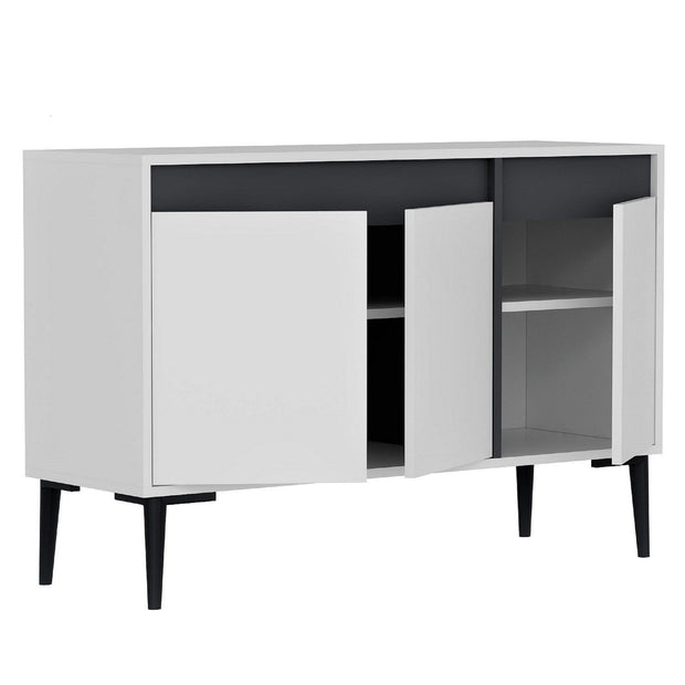 Asir Credenza con 3 ante Asude Bianco