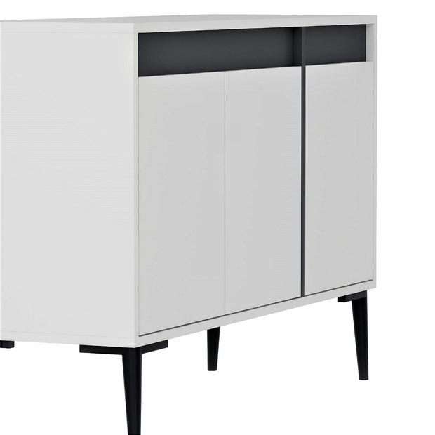 Asir Credenza con 3 ante Asude Bianco