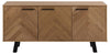 Actona Credenza con 3 ante Brighton Nero
