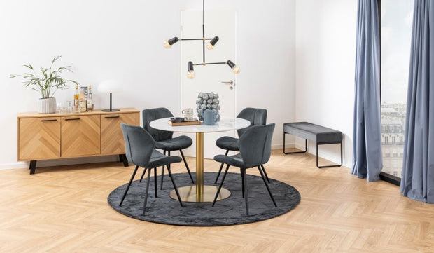 Actona Credenza con 3 ante Brighton Nero