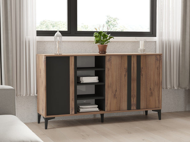 Asir Credenza con 3 ante Dora Naturale