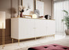 Halmar Credenza con 3 ante Glamour Bianco