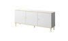 Halmar Credenza con 3 ante Glamour Bianco