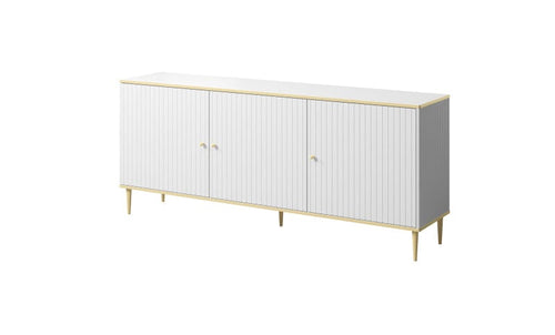 Halmar Credenza con 3 ante Glamour Bianco