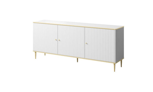 Halmar Credenza con 3 ante Glamour Bianco