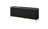 Halmar Credenza con 3 ante Glamour Nero