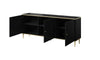 Halmar Credenza con 3 ante Glamour Nero