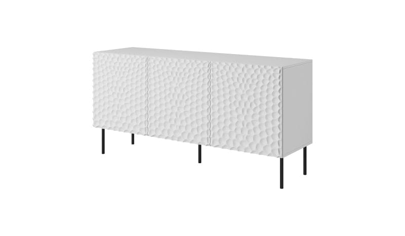 Halmar Credenza con 3 ante Hole Bianco
