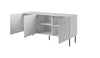 Halmar Credenza con 3 ante Hole Bianco