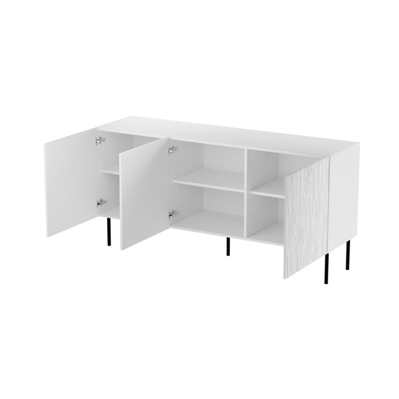 Halmar Credenza con 3 ante Jungle Bianco