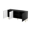 Halmar Credenza con 3 ante Jungle Nero