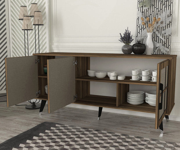 Asir Credenza con 3 ante Logan Noce
