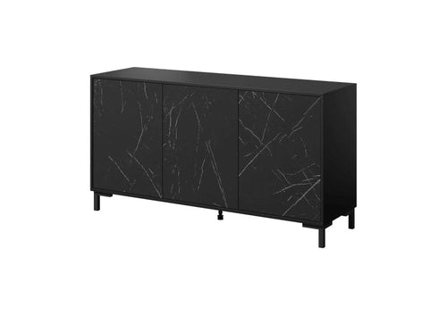Halmar Credenza con 3 ante Marmo Nero