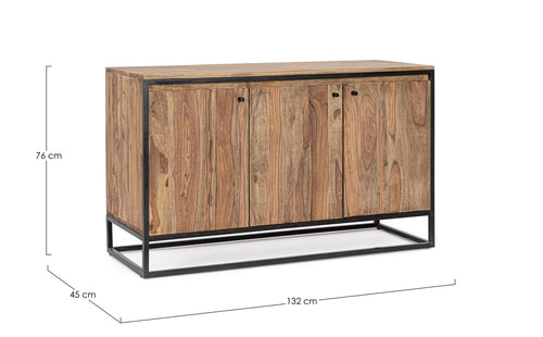 Bizzotto Credenza con 3 ante Nartan Naturale